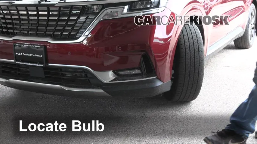 2022 Kia Carnival SX 3.5L V6 Éclairage Feu antibrouillard (remplacer l'ampoule)